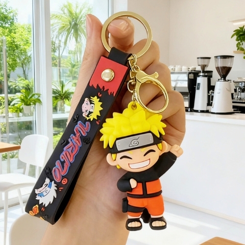 Móc Khóa Naruto cười tít mắt dơ tay . Dây móc dài : 10cm - Mô Hình Cao : 6cm - Nặng 50gram
