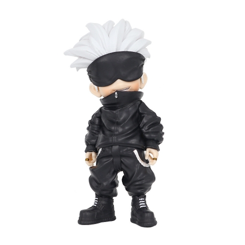 Mô Hình Gojo Satoru bịt mắt dáng đứng - Cao 14.5cm - nặng 150Gram - bọc túi OPP - Hộp Màu - Figure anime Jujutsu Kaisen