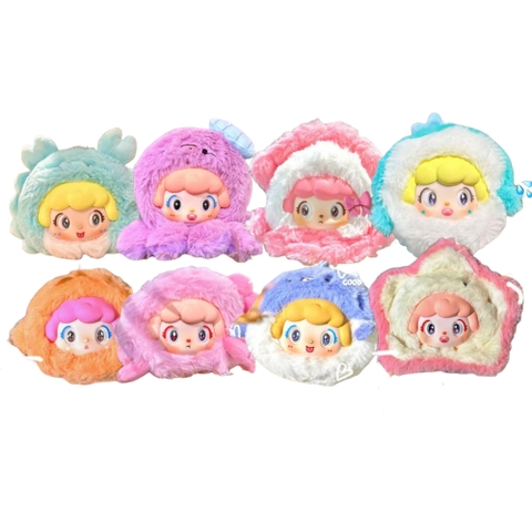 Hàng Chính Hãng - Blinbox Mia hải sản blind box set 8 ngẫu nhiên - cao ~ 10cm - Nặng 500gram - Túi Mù - Hộp Màu