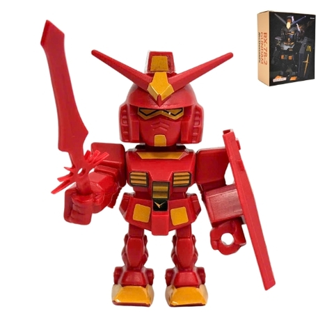 Mô Hình Gundam dáng đứng màu đỏ . Cao 8.5cm , nặng 100gram - sku : mm11c