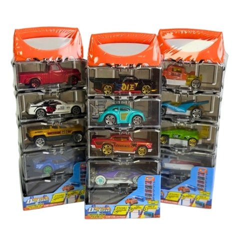 Mô Hình 1 Vỉ 5 xe Road Diary , Tỉ Lệ 1:64 - Cao 22.5cm - rộng 4cm - ngang : 9cm - nặng : 500gram - box màu SKU : oto504 - 265-5AS