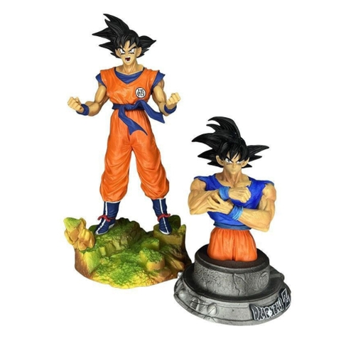 Mô hình DragonBall songoku + bán thân dáng đứng - Cao 33cm -nặng 1200gram - Dragon Ball - Hộp Màu - N1-K53-T4-S1