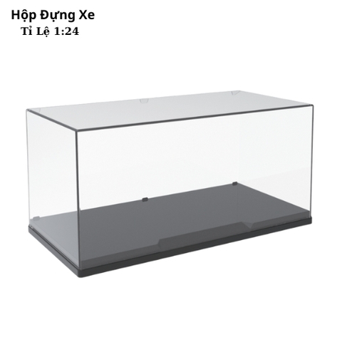 Hộp Meca Trưng Bày Mô Hình Oto , Tỉ Lệ 1:24 – Cao 11.7cm , Dài 24.5cm , Rộng 12.2cm – Kệ Trưng Bày Trong Suốt Sang Trọng