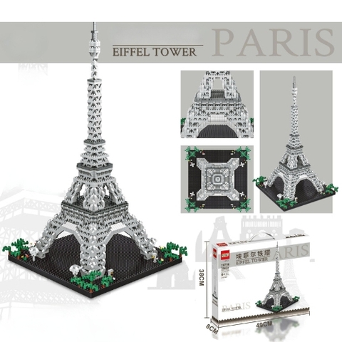 Đồ Chơi Lắp Ghép Tháp EIFFEL TOWER  - 3000 hạt - Full Box - SKU : LG-70789