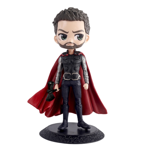 Mô Hình Thor Cầm Vũ Khí Dáng Đứng – Cao 15cm – Nặng 200gram – Figure Marvel Avengers – No Box  - K17-T2-S2