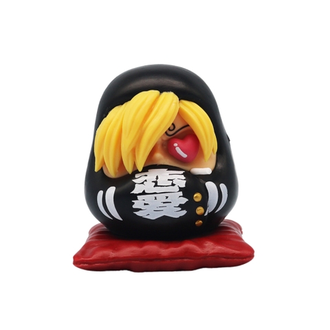 Mô Hình OnePiece sanji chibi Tượng thần tài Daruma - Cao 7.5cm - nặng 200gram - Figure OnePiece - Có Hộp Màu - (VAT E523-59) - K26-T1-S5
