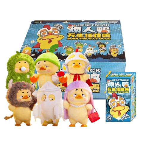 Hàng Chính Hãng - Blinbox Upset Duck v3 blind box ngẫu nhiên - cao ~ 16-17cm - Nặng 500gram - Túi Mù - Hộp Màu