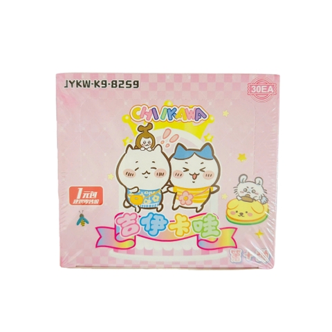 hộp pack thẻ mèo chiikawa - 1 Hộp = 32PACK - Mỗi pack có 5 thẻ- Cao 13cm - rộng 14cm N3-K19-T5-S2