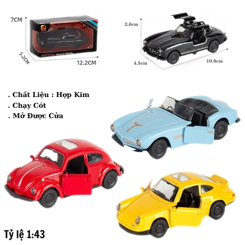 Mô Hình xe Oto đua hợp kim , tỉ lệ 1:43 - Dài 10.8cm - rộng 4.5cm - cao 2.6cm - SKU : oto-4361A - ( Vat : 003-01-20 )