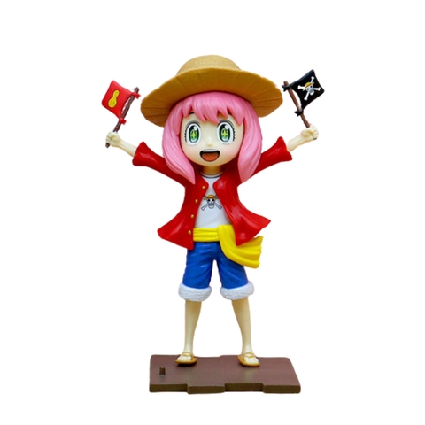 MÔ HÌNH ANYA FORGER - SPY X FAMILY - TANTEI-GOKKO Cosplay Luffy - Cao : 23cm - Nặng : 250gram - Có Hộp Màu - N1-K36-T3-S1