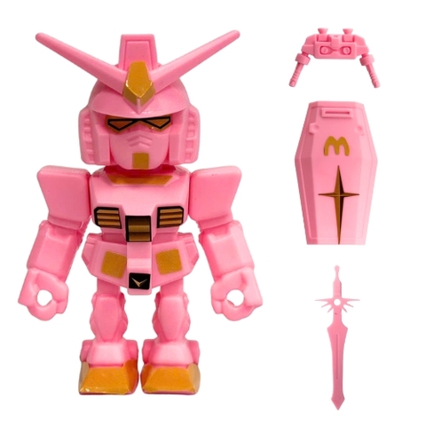 Mô Hình Gundam dáng đứng màu hồng . Cao 8.5cm , nặng 100gram - sku : mm11g