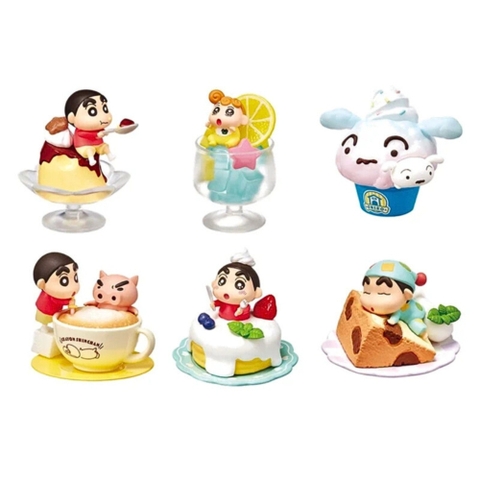 ( Giá 1 con - Bộ 6 con - Đặt Số Lượng 6 ) - Mô Hình bộ 6 Shin bút chì cosplay - Cao 7.5cm - nặng 200gram - Figure Cậu Bé Bút Chì - bọc túi OPP - Hộp Màu -SKU: HM130 - (VAT G873-79) - K23-T2-S11