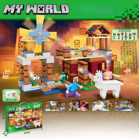 Đồ Chơi Lắp Ghép Lego My world minecraft - 330 hạt - Full Box - Sku : LG-44-06 - K55-T4-S4
