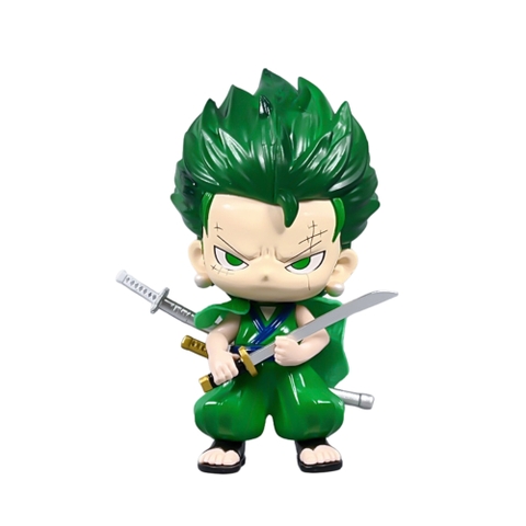 Mô Hình OnePiece Zoro AI chibi dáng đứng cầm kiếm - cao 16cm - nặng 270gram - Hộp Màu - Figure One Piece N1 - K52 - T1- S3