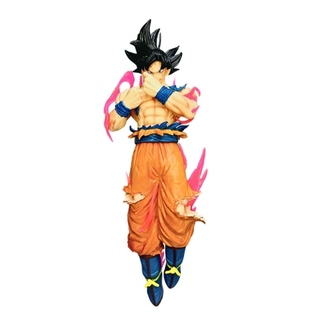 Mô Hình Dragon Ball Songoku vô cực tóc đen cởi trần - Cao 24cm - Nặng 300gram - Figure DragonBall - Có Hộp Màu