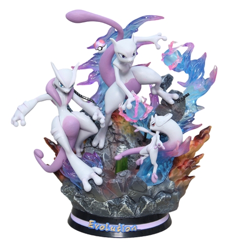 Hàng Cao Cấp -  Mô Hình Pokemon Mewtwo các biến thể bản cao cấp - Có led Đế - Cao : 29cm - Ngang : 23cm - Nặng : 1.7 kg - Figure pokemon - Full Box -(VAT 002-05-330)- K9-T3-S12