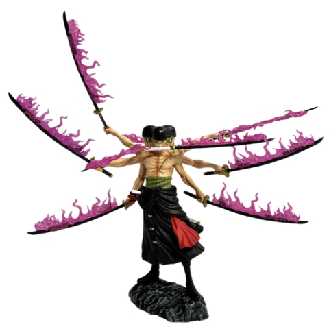 Mô Hình OnePiece Zoro Asura 3 đầu 6 tay dáng đứng siêu ngầu - Cao 40cm Nặng 760gram - Figure OnePiece - Hộp Carton - N1-K38-T3-S7