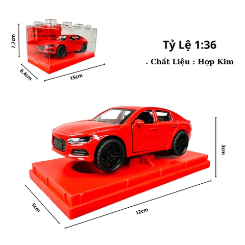 Mô Hình Xe đua đỏ tỉ lệ 1:36 Hợp kim có thể mở cửa - Dài 12cm - rộng 5cm - cao 3cm - nặng : 300gram - FULL BOX : box màu SKU : oto474y - K55-T3-S9