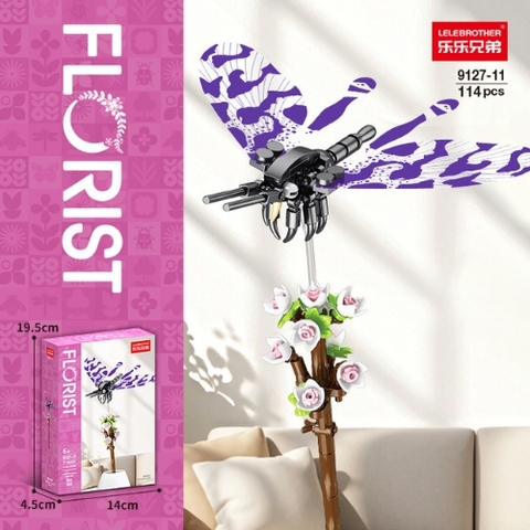 Bộ lắp ghép Hoa & côn trùng 114pcs. SKU: LG-9127-11 ( VAT 001-06-11 ) - K129-T1-S11