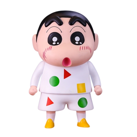 Mô Hình Shin bút chì áo trắng bản to - Phụ Kiện : Đế - Cao 40cm - nặng 1500gram - Figure Cậu Bé Bút Chì - bọc túi OPP - Hộp Carton K10-T4-S1