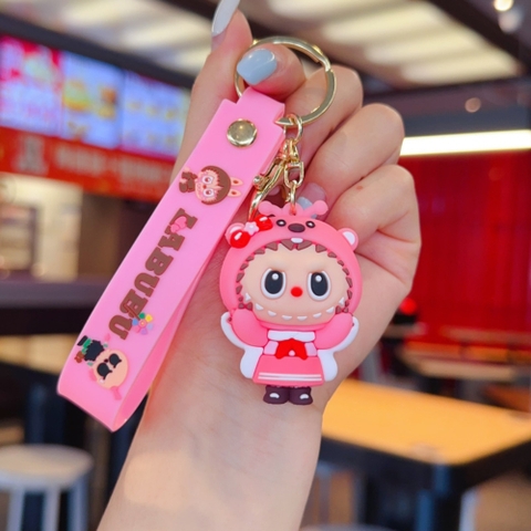 Móc Khóa labubu cosplay Loopy hồng - Dây móc dài : 10cm - Mô Hình Cao : 6cm - Nặng : 50gram - No Box : bọc túi OPP K76-T3-S5