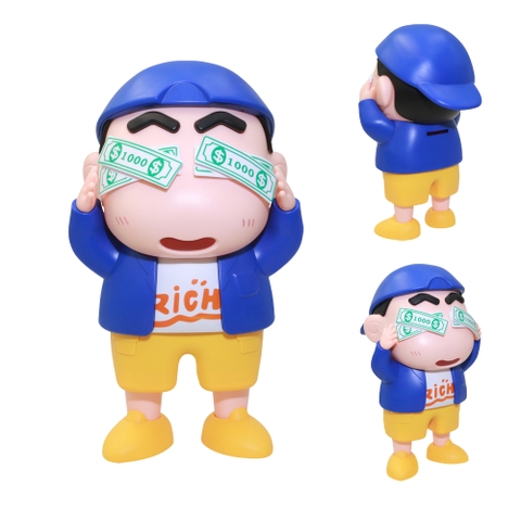 Hàng Rỗng Nhẹ - Mô Hình Shin rick kid dáng đứng - Cao : 24cm - Nặng 300gram - No Box