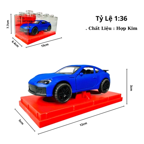 Mô Hình Xe xanh dương tỉ lệ 1:36 Hợp kim có thể mở cửa - Dài 12cm - rộng 5cm - cao 3cm - nặng : 300gram - FULL BOX : box màu SKU : oto474c -  K55-T3-S6