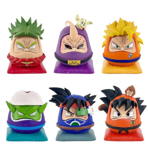 Mô hình dragonball Bộ 6 nhân vật cute - Cao 6-7cm - nặng 450gram - Figure dragonball - Hộp Màu - K14-T2-S2