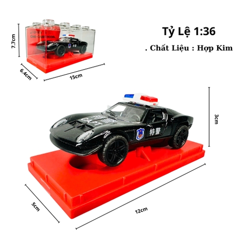Mô Hình Xe cảnh sát tỉ lệ 1:36 Hợp kim có thể mở cửa - Dài 12cm - rộng 5cm - cao 3cm - nặng : 300gram - FULL BOX : box màu SKU : oto474d - K55-T3-S7