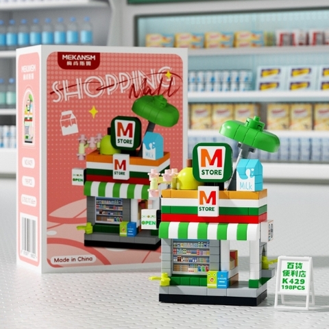Đồ Chơi Lắp Ghép Lego Cửa Hàng M Store  - 198 hạt - Full Box - Sku : LG-42-08 - K55-T2-S7