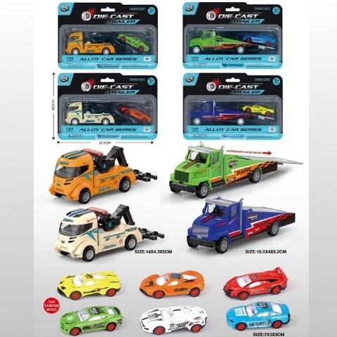 Mô Hình Vỉ Oto Xe Cứu Hộ Tổng Hợp, Chất Liệu Hợp Kim , tỉ lệ 1:64 - SKU : oto-QZ638-A