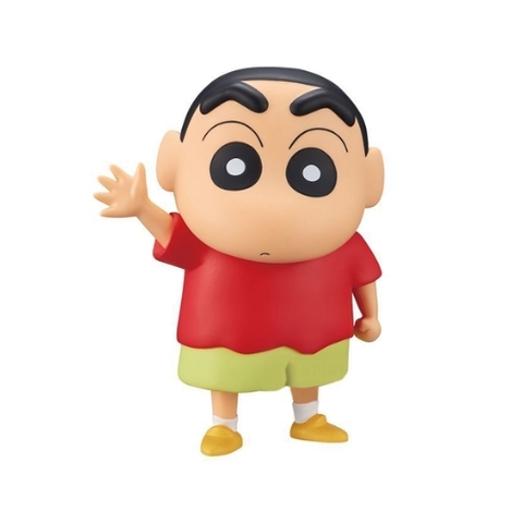 Mô Hình Shin bút chì áo đỏ xin chào - Cao 18cm - nặng 200gram - Figure Cậu Bé Bút Chì - Hộp Màu - K33-T3-S2