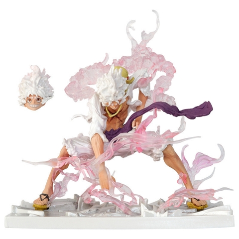 Mô Hình OnePiece luffy gear 5 trạng thái chiến đấu ( đầu thay thế) - cao 23.5cm - nặng 710gram - Figure One Piece - Hộp Màu - K16-T4-S4  (F-13)