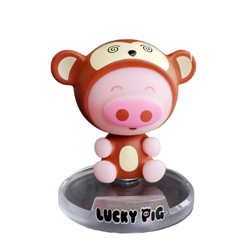 Mô Hình Lắc Đầu Lợn 12 con giáp siêu dễ thương - monkey . khỉ - Đế dính nam châm - Cao 10.5cm Nặng 200gram - Full Box