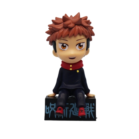 Mô Hình Itadori Yuji dáng ngồi - Cao 11cm - nặng 100gram - Box màu  : bọc túi OPP - Figure anime Jujutsu Kaisen - j8 - (VAT : G873-84)- K59-T2-S8
