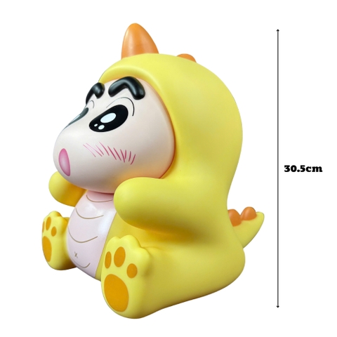Mô Hình Shin bút chì cosplay Khủng Long Vàng - Cao 30.5cm - nặng 1500gram - Figure Cậu Bé Bút Chì - Hộp Màu - K25-T4-S4