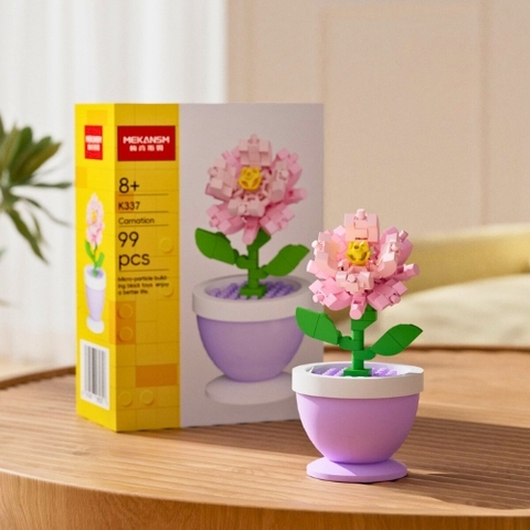 Đồ Chơi Lắp Ghép Lego Hoa cẩm chướng - 99 hạt - Full Box - Sku : LG-K337