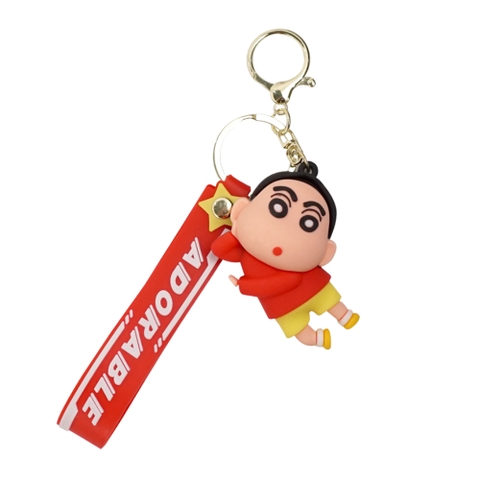 Móc khóa shin nằm áo đỏ - Dây móc dài : 10cm - Mô Hình Cao : 6cm - Nặng : 50gram - No Box  - SKU: moc160 - (Vat: 88223-7) -  K78-T5-S9