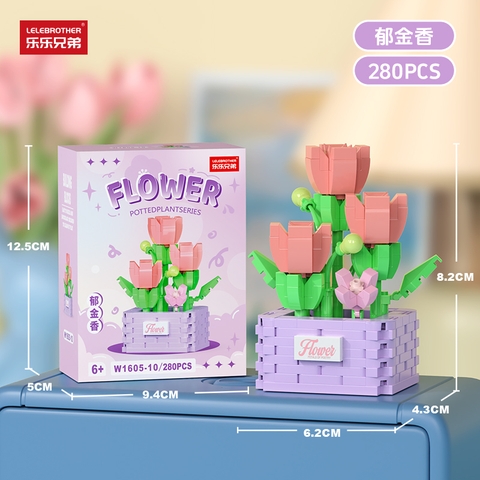 Bộ đồ chơi lắp ghép chậu hoa 280pcs. SKU: LG-W1605-10 ( VAT 001-06-11 ) - K125-T2-S10
