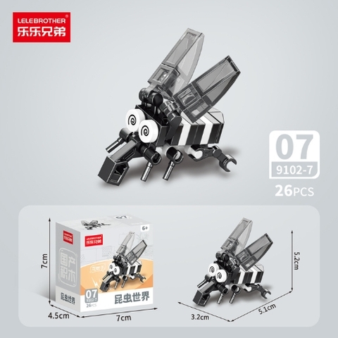 Combo 5 Bộ Lắp Ghép Mô Hình Côn Trùng 26pcs. SKu: LG-9102-7-( VAT 001-C5-11 ) - K136-T2-S17