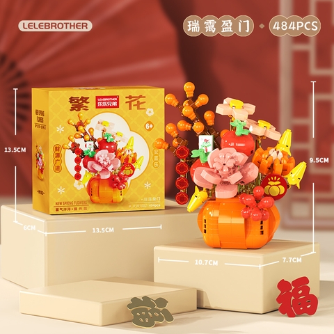 Bộ lắp ghép lẵng hoa 484pcs. SKU: LG-W1002 ( VAT 001-06-11 ) K135-T3-S15