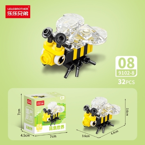 Combo 5 Bộ Lắp Ghép Mô Hình Côn Trùng 32pcs. SKU: LG-9102-8 ( VAT 001-C5-11 ) - K136-T1-S11