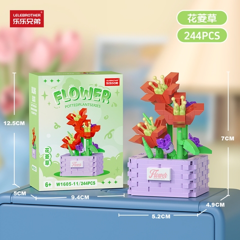 Bộ đồ chơi lắp ghép chậu hoa 224pcs. SKU: LG-W1605-11 ( VAT 001-06-11 ) K125-T2-S11