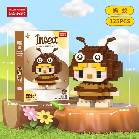 Combo 3 Bộ lắp ghép côn trùng 125pcs. SKU: LG-W1509-11 ( VAT 001-C3-11 ) - K112-T2-S11