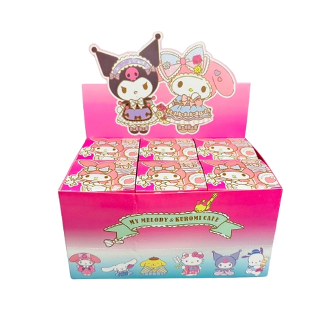 Vỏ Hộp mù 6 Kuromi màu hồng - blind box - cao : 10cm ngang : 20cm - figure kuromi N3
