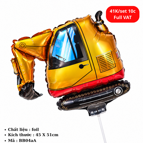 Set 10 Bóng bay có que nhựa cầm tay dễ thương cho bé  - SKU : BB04aA -(VAT : 011-04-27) - K17-T1-S12