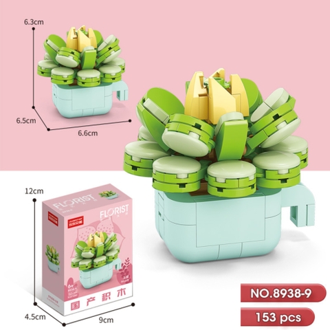Bộ lắp ghép Hoa 153pcs . SKU: LG-8938-9 ( VAT 001-06-11 ) K118-T1-S9