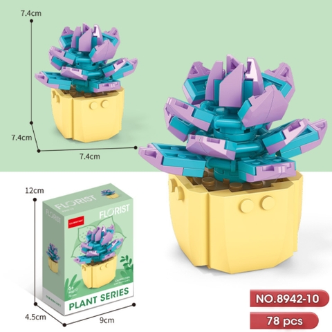 Bộ lắp ghép Hoa 78pcs. SKU: LG-8942-10 ( VAT 001-06-11 ) K131-T1-S10