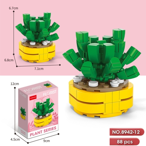 Bộ lắp ghép Hoa 88pcs. SKU: LG-8942-12 ( VAT 001-06-11 ) K131-T1-S12