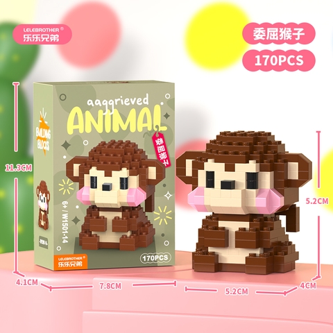 Combo 3 bộ lắp ghép động vật 170pcs. SKU:LG-W1501-14 ( VAT 001-C3-11 ) - K118-T3-S2